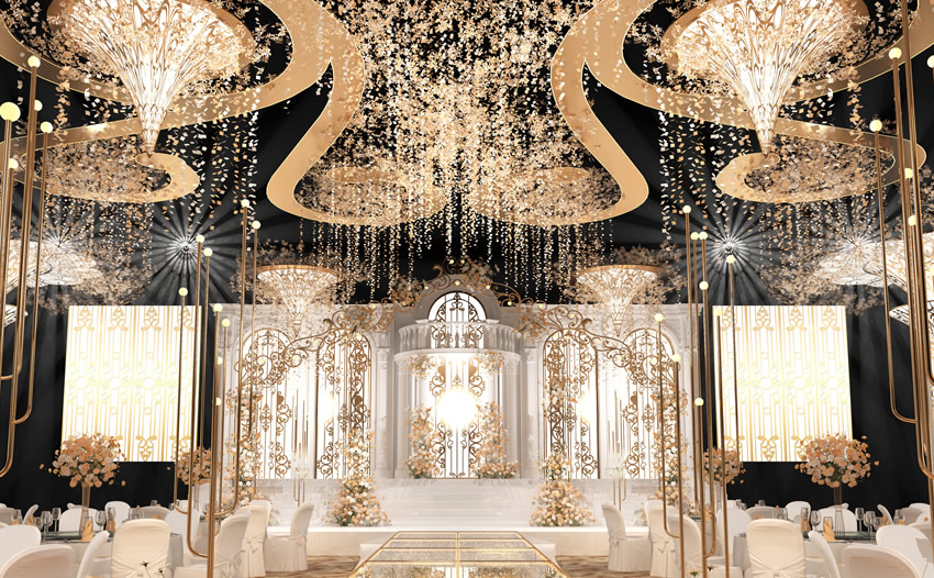 尚志花木兰喜事汇金色大厅效果展示